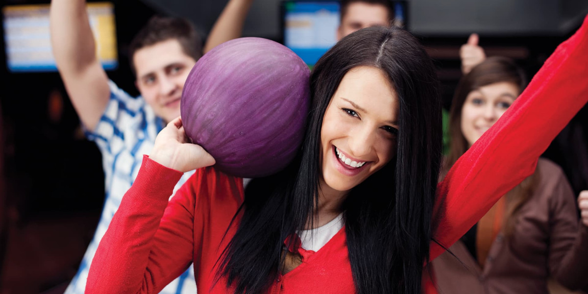 Group of teens bowling together