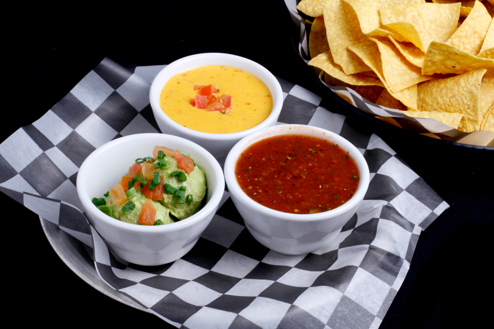 Chips 'n Salsa, Avocado Dip, or Queso
